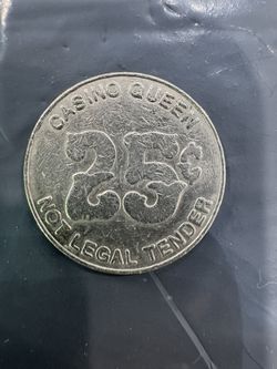 Casino Queen Vintage 25 Cent Token