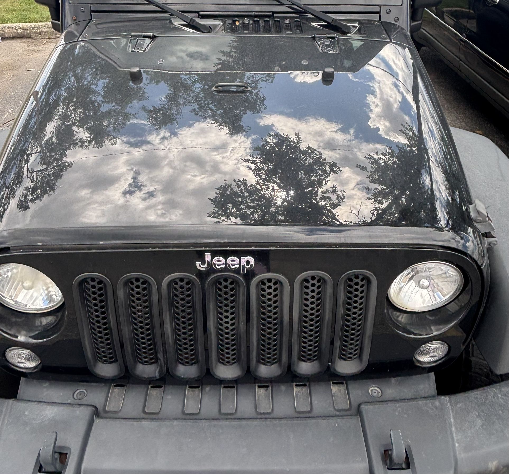 Stock Jeep Wrangler Grill