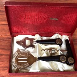 Vintage Barware Kit 24 Gold Plated