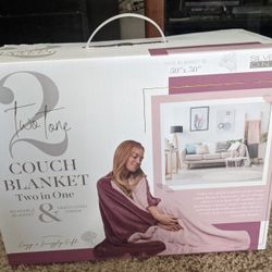 Silver One Two In One Wearable Throw (Pink)