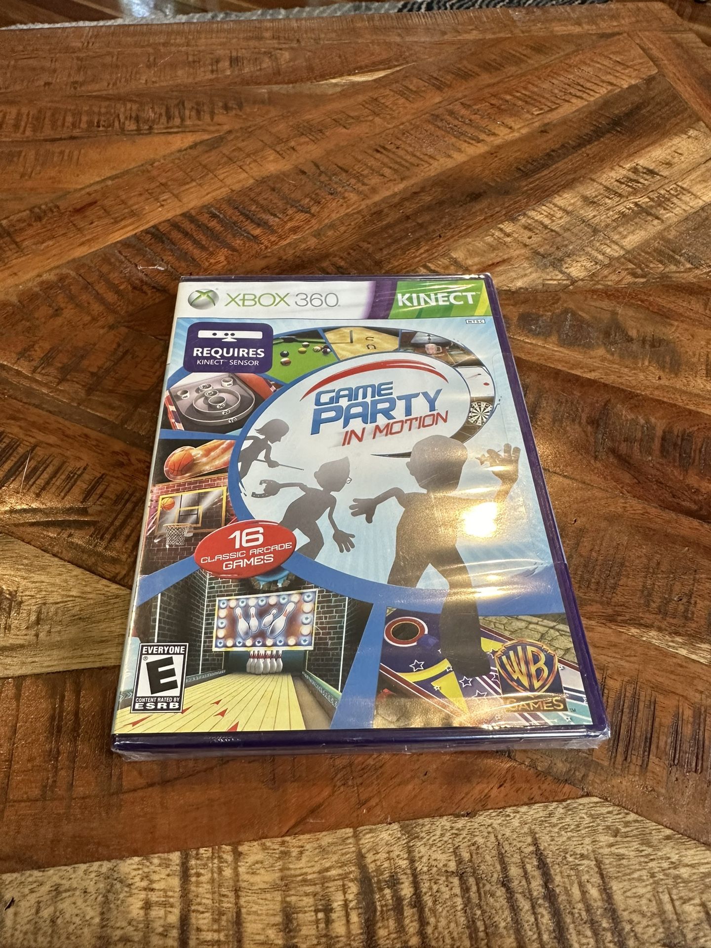 XBox 360 Kinect Game Party In Motion w/ 16 Classic Arcade Games WB New & Sealed