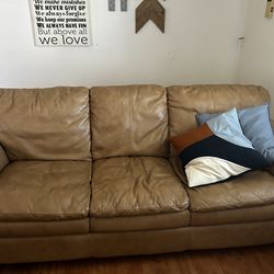 REAL Leather Couch—FREE!