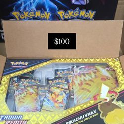 Pokemon Crown Zenith Pikachu Vmax