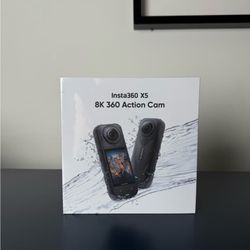 Insta360 X5 Black 8K 360 Action Camera. 