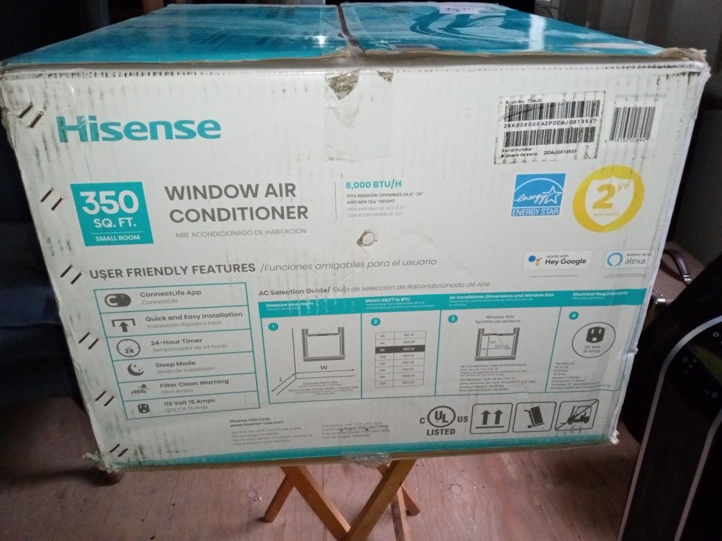 Hisense Window Air Conditioner Brand New In Box $250 CASH FINAL PRICE