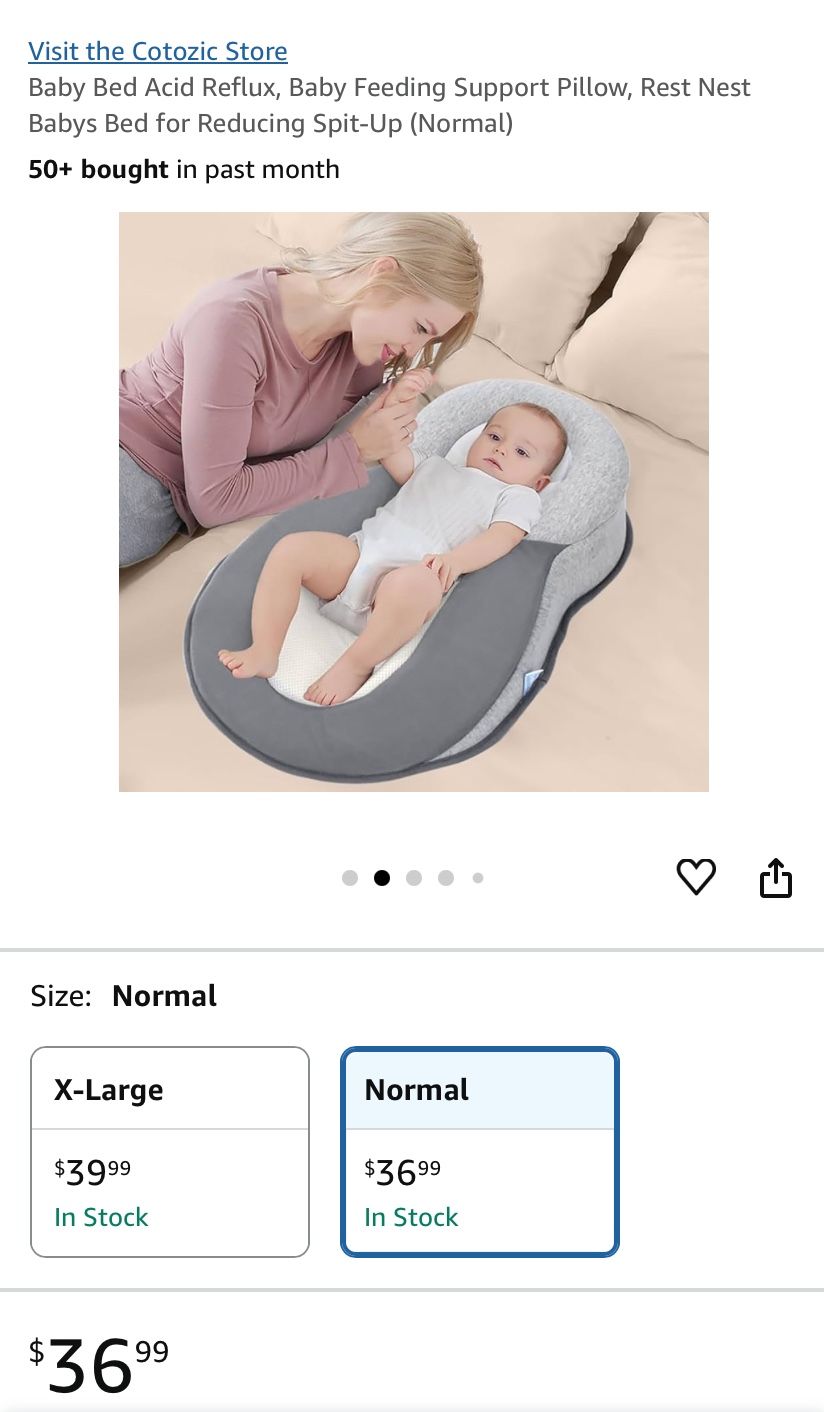 Baby Bed. Reflux Pillow