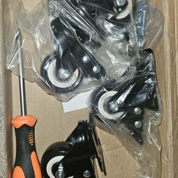 2 Inch Wheels With Brakes (Set Of 4)