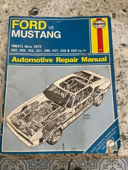 Ford Mustang V8 Automotive Repair Manual Vintage