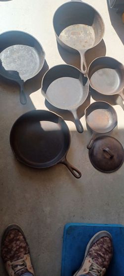 Vintage cast iron frying pans. $10 each