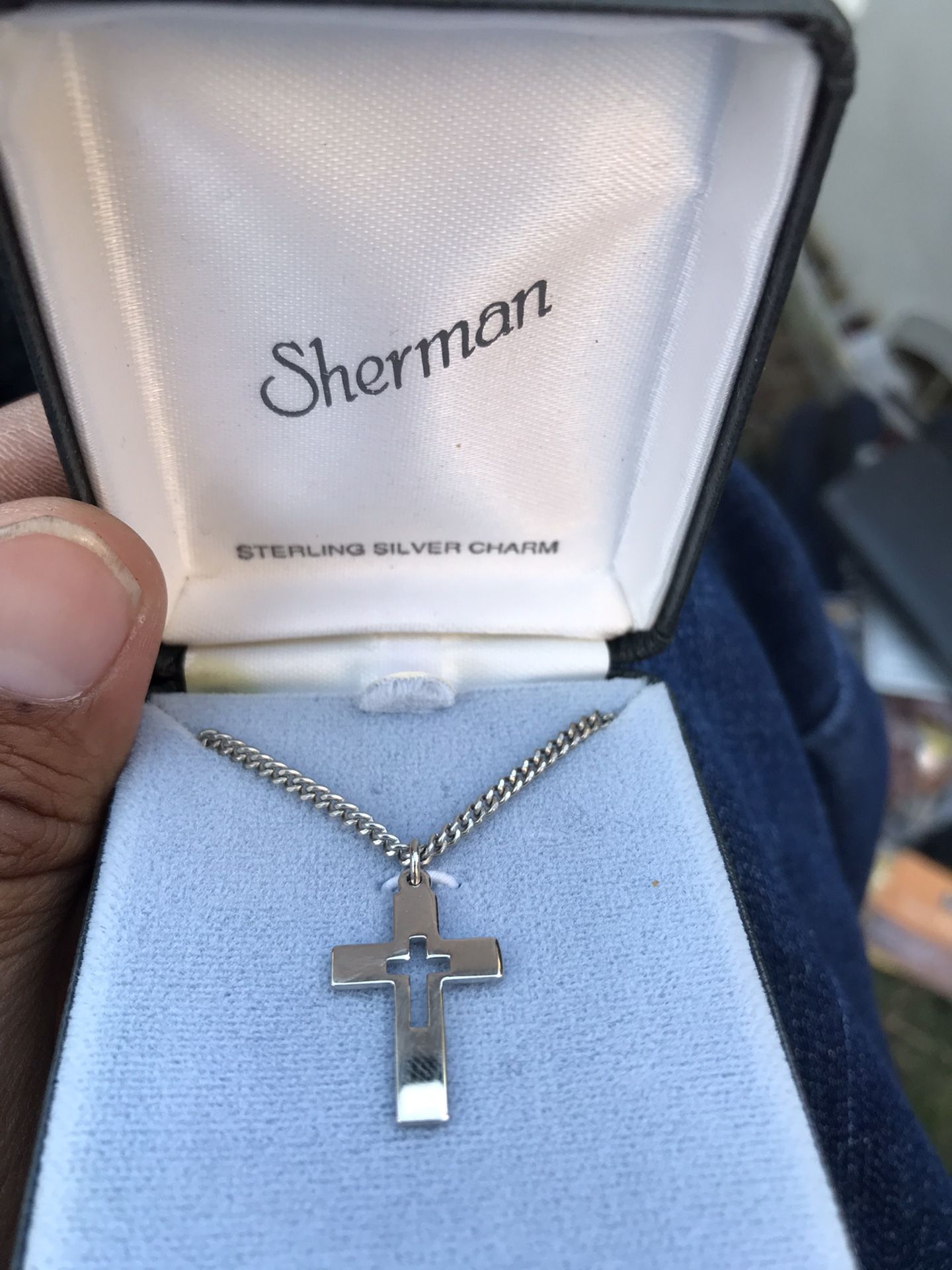 Sterling Silver Cross Necklace