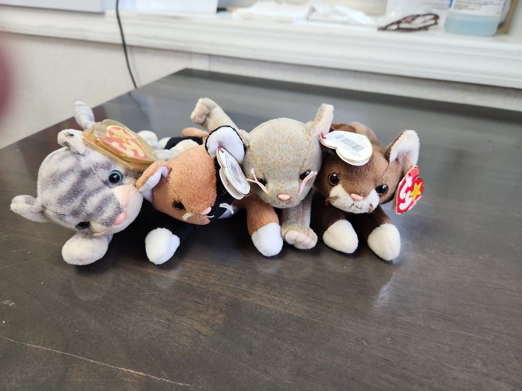 Beanie Babies Kittens Set Of 4