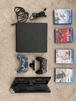 PS4 Slim 1TB Bundle + 2 Controllers + Games + OEM Back Buttons