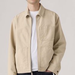 Levi’s Men’s Huber Utility Workwear Jacket White Pepper Cotton Size XXL 2XL NWT