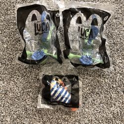McDonald’s Disney Luca Lot Of 3 Figures - #1 (2) & #8, NEW Sealed
