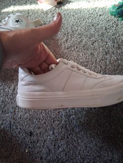 J Slides White Leather Jcrew Size 7.5