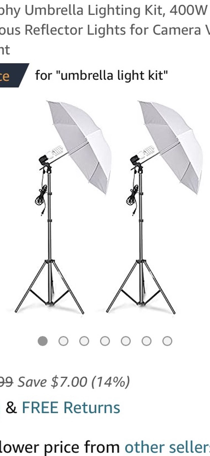 Photography Umbrella Light Kit