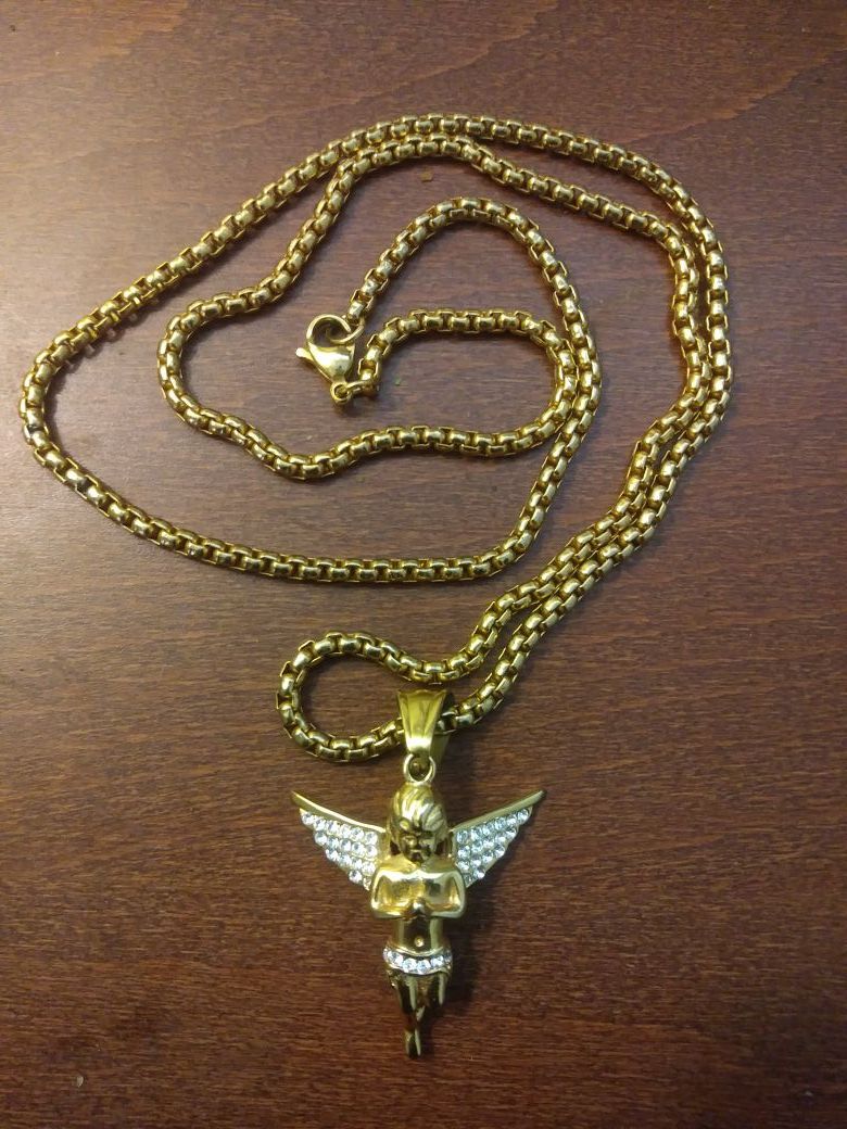 Gold Angel Chain