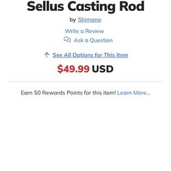 Shimano sellus 7ft Casting rod.