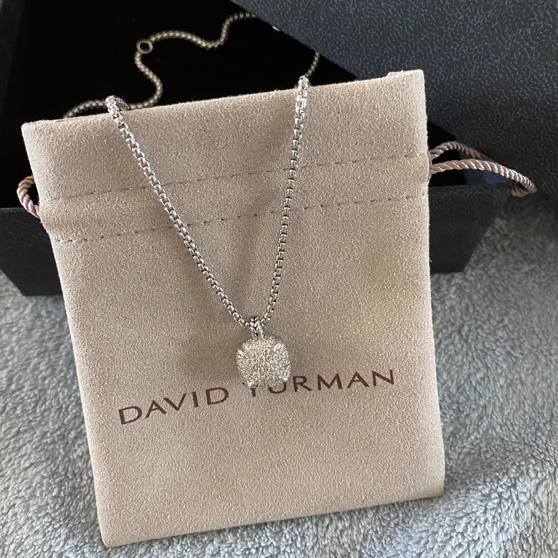 David Yurman Sterling silver Petite Chatelaine Pendant Necklace