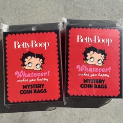 Betty Boop Mini Tote Coin Bag Charm Mystery Box - Set of 2 UNOPENED