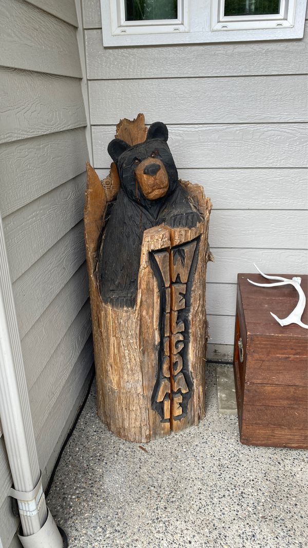 chainsaw bear carving for Sale in Lake Stevens, WA OfferUp