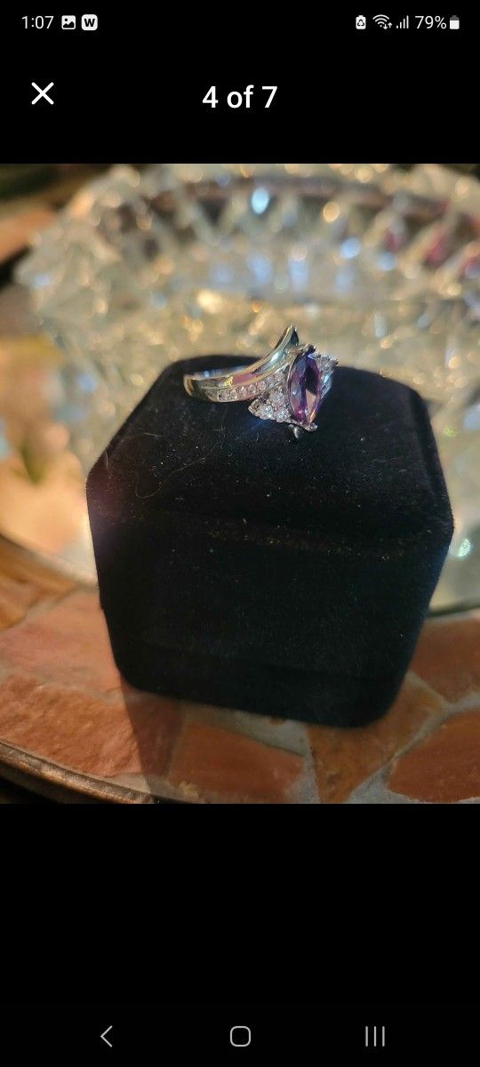 Amethyst Sterling Ring