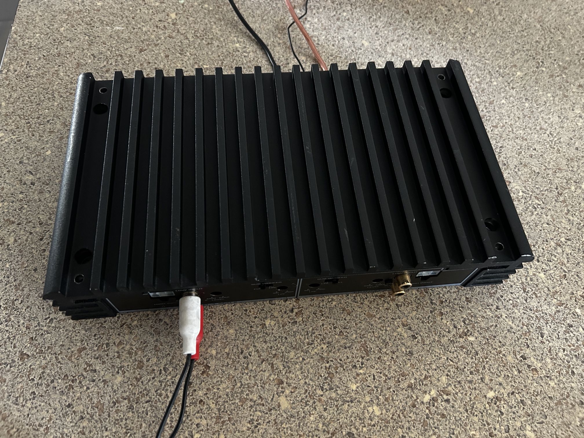 Old School Car Amplifier 80s 90s vintage Amp Rockwood Force 1 series 4channel Amplifier 200watts perfect for doors speakers