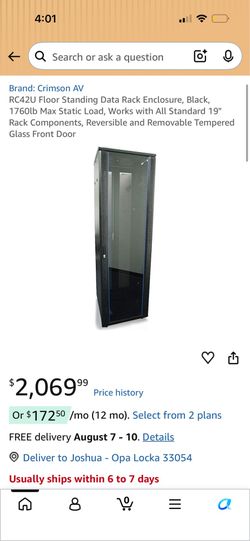 RC42U Floor Standing Data Rack Enclosure,