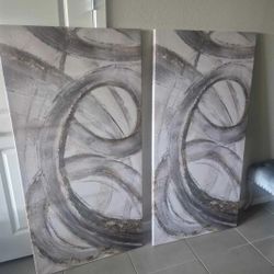 2 Abstract Paintings