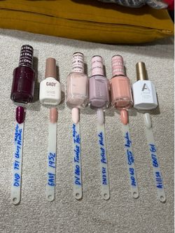 DND, GAOY, and AILLSA (3) Gel and (3) Regular Nail Polish Bundle
