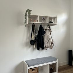 IKEA Entry Way Storage and Coat Rack