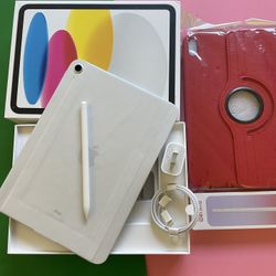 Apple iPad 10th Generation (2022 model /new Open Box ) 256gb with Pencil, & Case 