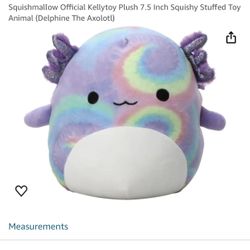 Rainbow Axolotl Squishmellow