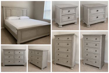 Ashley Furniture Robbinsdale Queen Bedroom Set Antique White