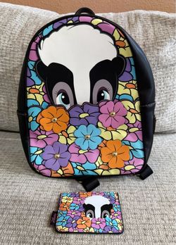Loungefly Disney Bambi Flower in Flowers Mini Backpack & Cardholder