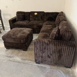 New Dark Brown Brown Sofa