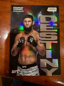 2025 Topps UFC Stadium Club Khamzat Chimaev Dynasty And Destiny Holo Insert