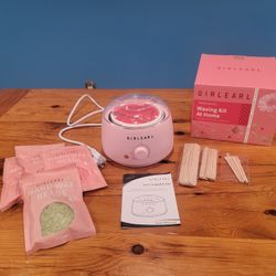 At Home Girlearle Waxing Kit for Women & Men ~ Wax Warmer, Hair Removal
