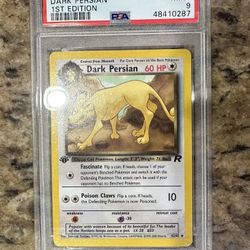 Pokemon 2000 Dark Persian 1st Edition Mint 9 Graded Card