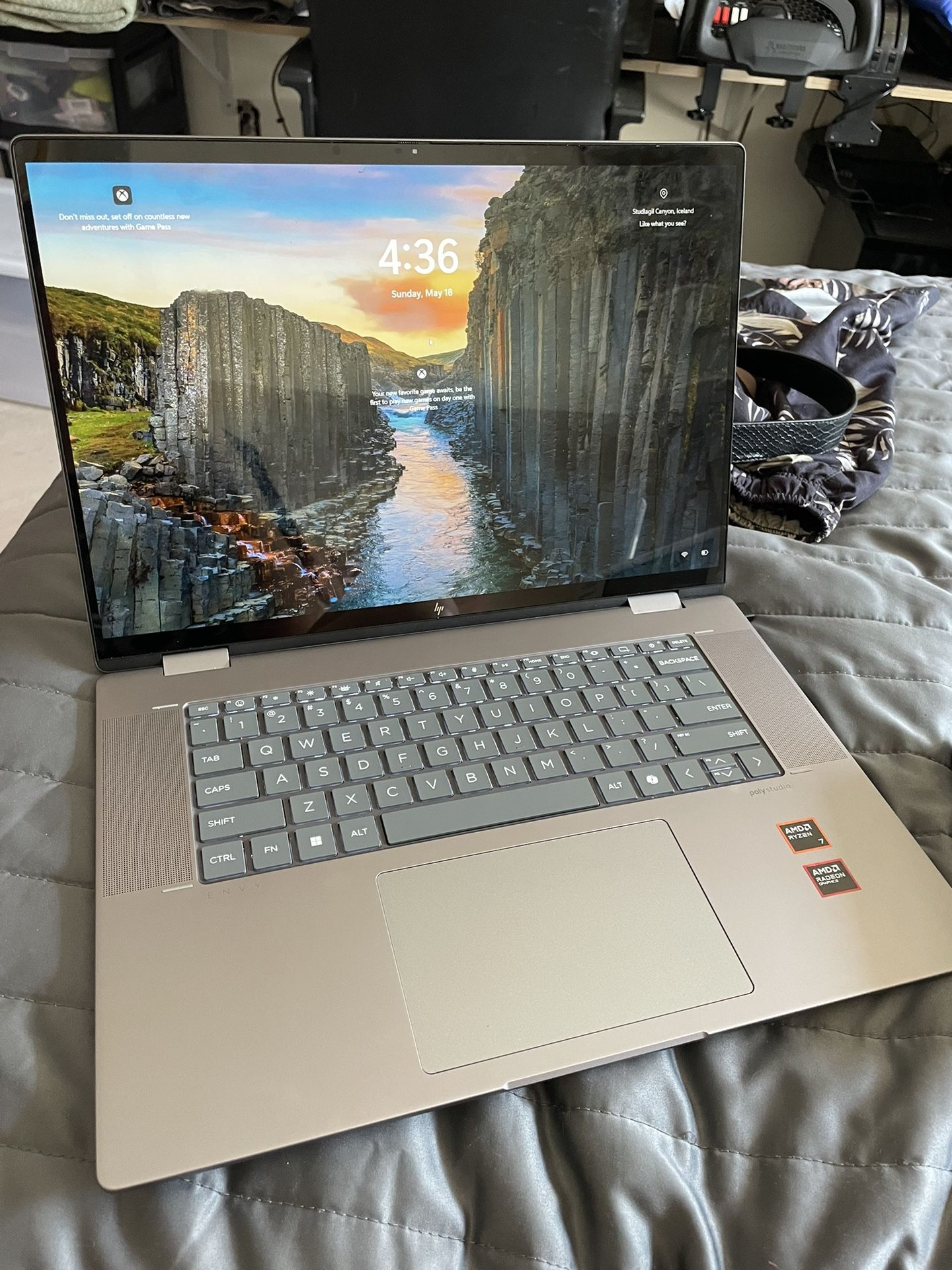 HP Laptop - Envy 2-in-1 16" 2K Touch-Screen Laptop - Intel Core Ultra 5 - 16GB Memory - 512GB SSD - Glacier Silver