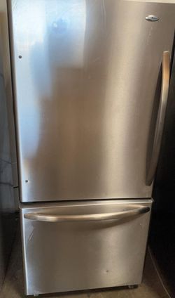 Amana Bottom Freezer Stainless Steel Refrigerator

