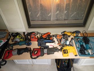Healthy hammer drill DeWalt vacuum attachment Makita super sawzalls Makita grinders