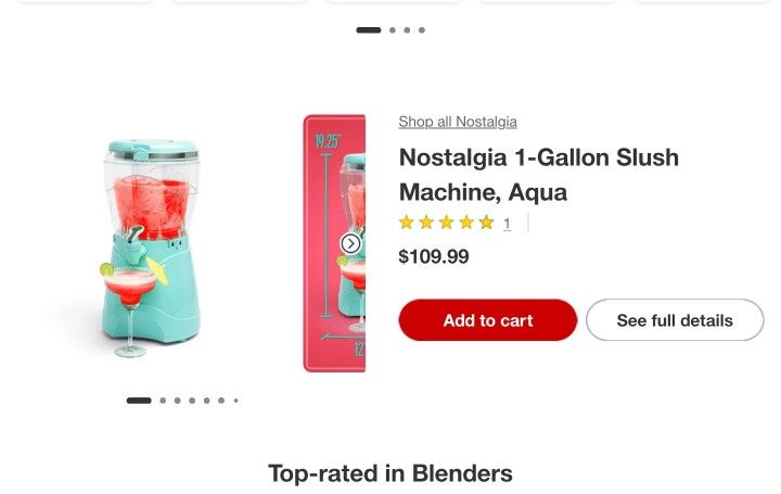 Slushy Margarita Maker Nostalgia Margarator Blender