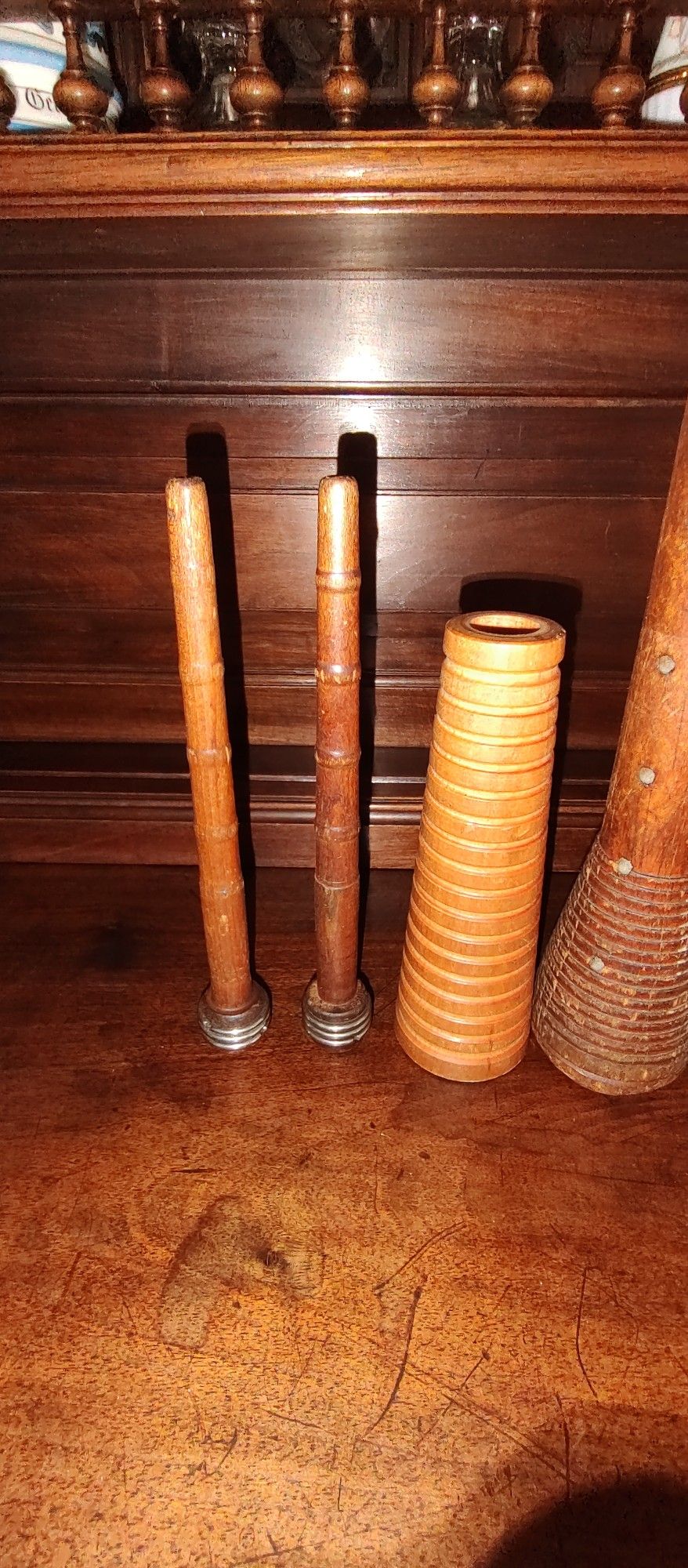 Nice set of six(6) vintage bobbins/spools from the textile industry