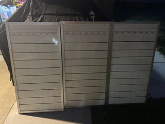 Weekly layout dry erase boards (set of 3)