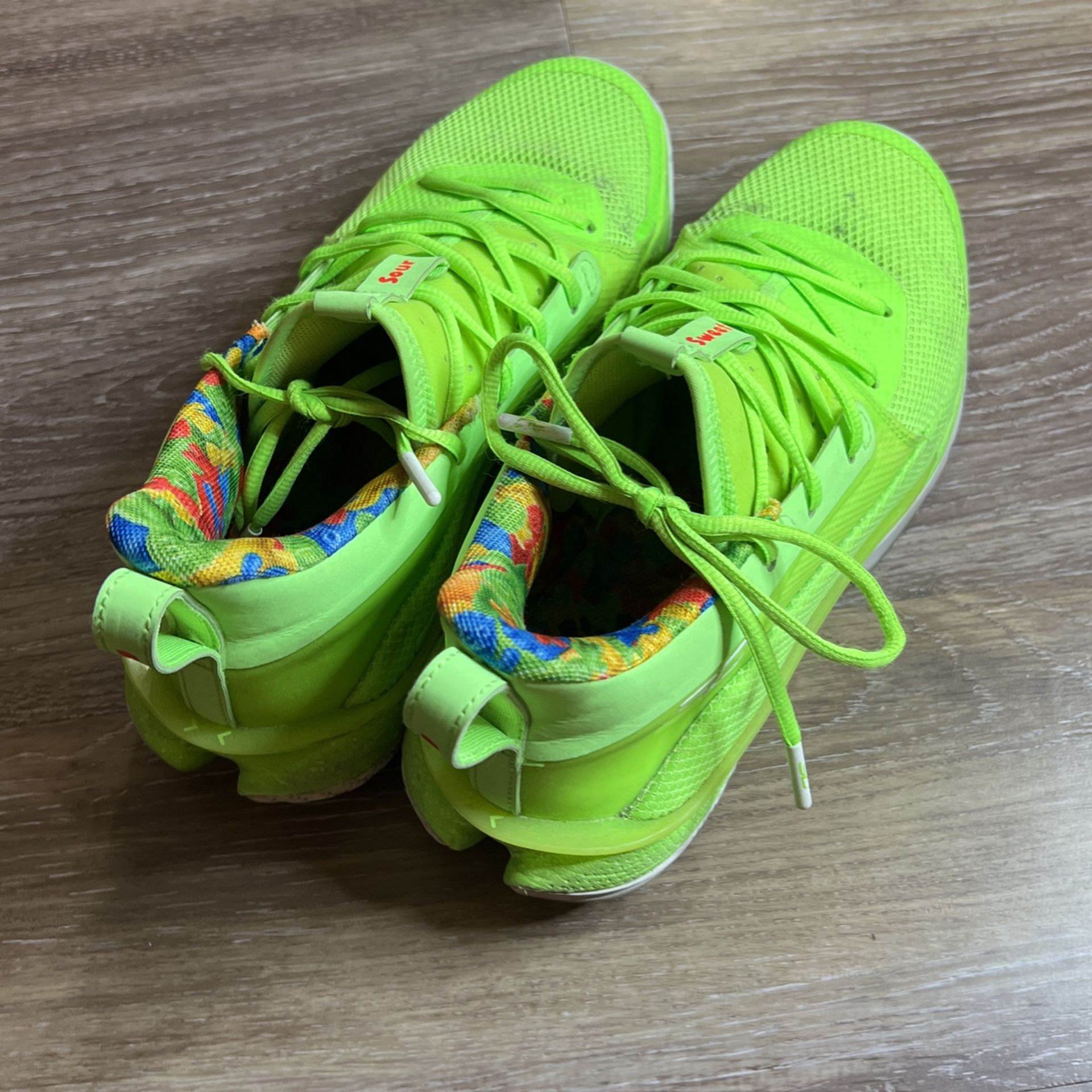 Steph Curry Shoes (Sour Patch)