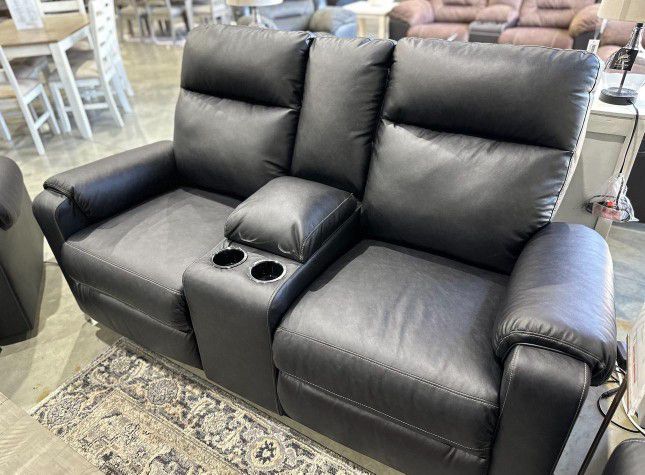 Brand New Power Reclining Sofa And Loveseat Black | Limited Stock Ask Availability