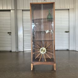 Vintage Mcm Glass Cabinet