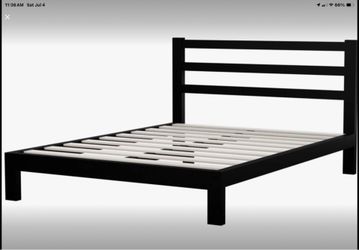 By Wade Logan: King - Contemporary Modern Platform Steel Bed Frame with Slats