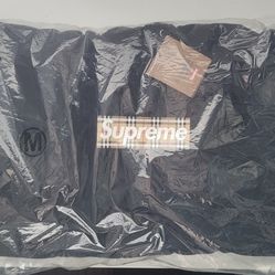 Supreme Burberry Black Hoodie